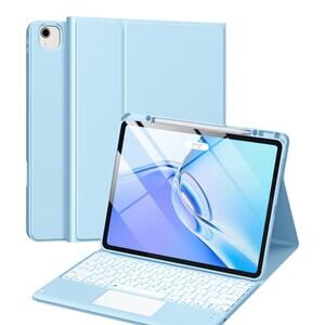 iPad Air 13 Inch & Pro 12.9 Case With Keyboard
Sky Blue